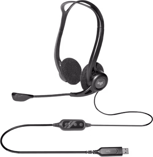 akcie Logitech PC 960 Stereo Headset, USB _
