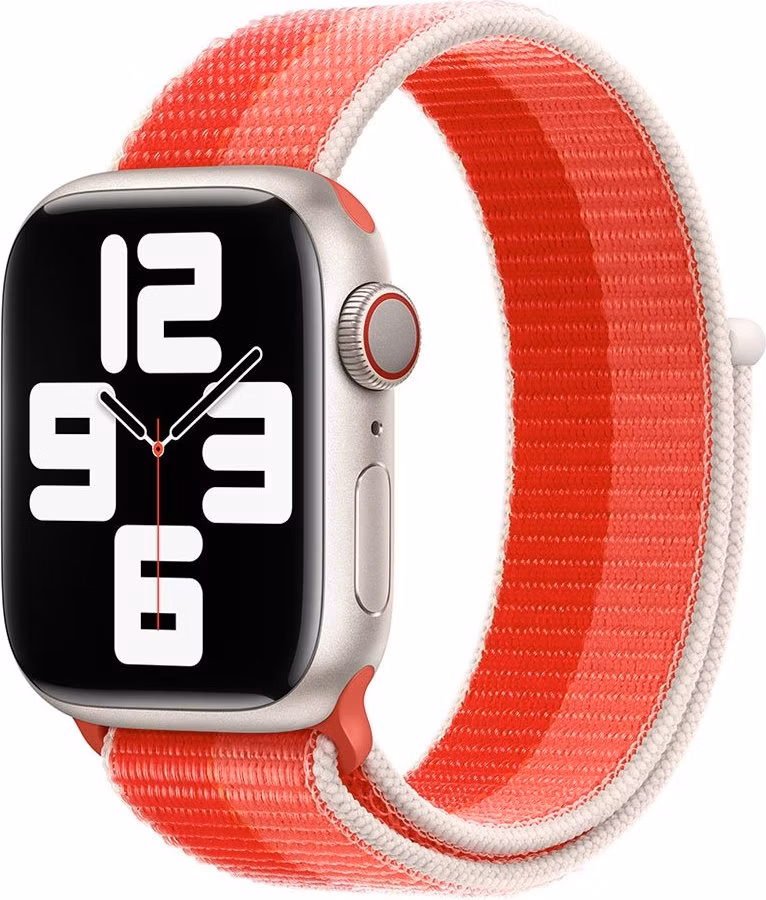 Devia remienok Nylon Braided Two-Tone Loop pre Apple Watch 44/45/46mm - Peony