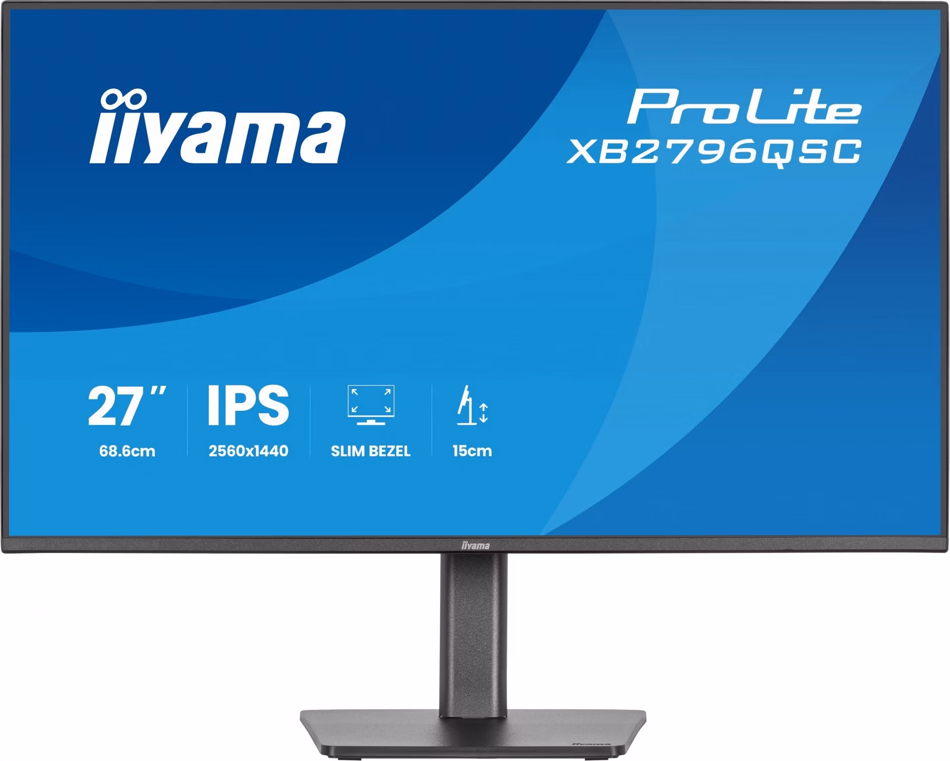 iiyama ProLite/XB2796QSC-B1/27"/IPS/QHD/75Hz/4ms/Čierna/3R