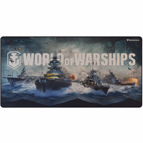 Herná podložka pod myš Genesis CARBON 500 WORLD of WARSHIPS ARMADA, MAXI 90x45cm