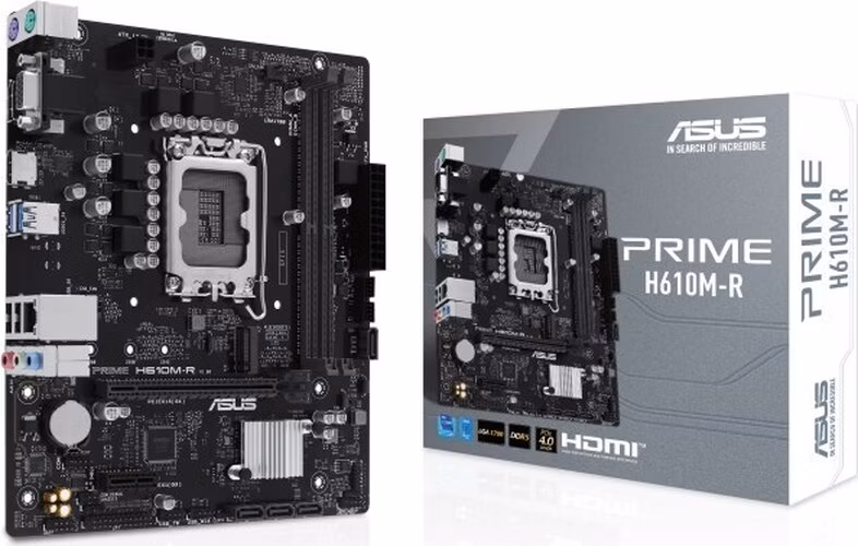 BAZAR - ASUS MB Sc LGA1700 PRIME H610M-R SI, Intel H610, 2xDDR5, 1xHDMI, 1xDP, 1xVGA, mATX Bez příslušenství)