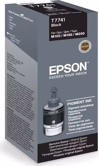 Čierny atrament EPSON T7741 Čierna nádobka s atramentom 140 ml pre WorkForce M100/105/200