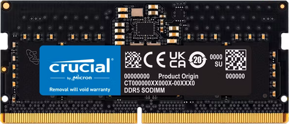 Crucial 8GB DDR5 5600MHz SODIMM CL46 Tray