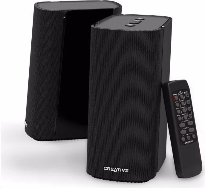 Creative T100 Bluetooth active 2.0 reproduktorov s optickým vstupom, Hi-Fi , DO, kompaktné, čierne