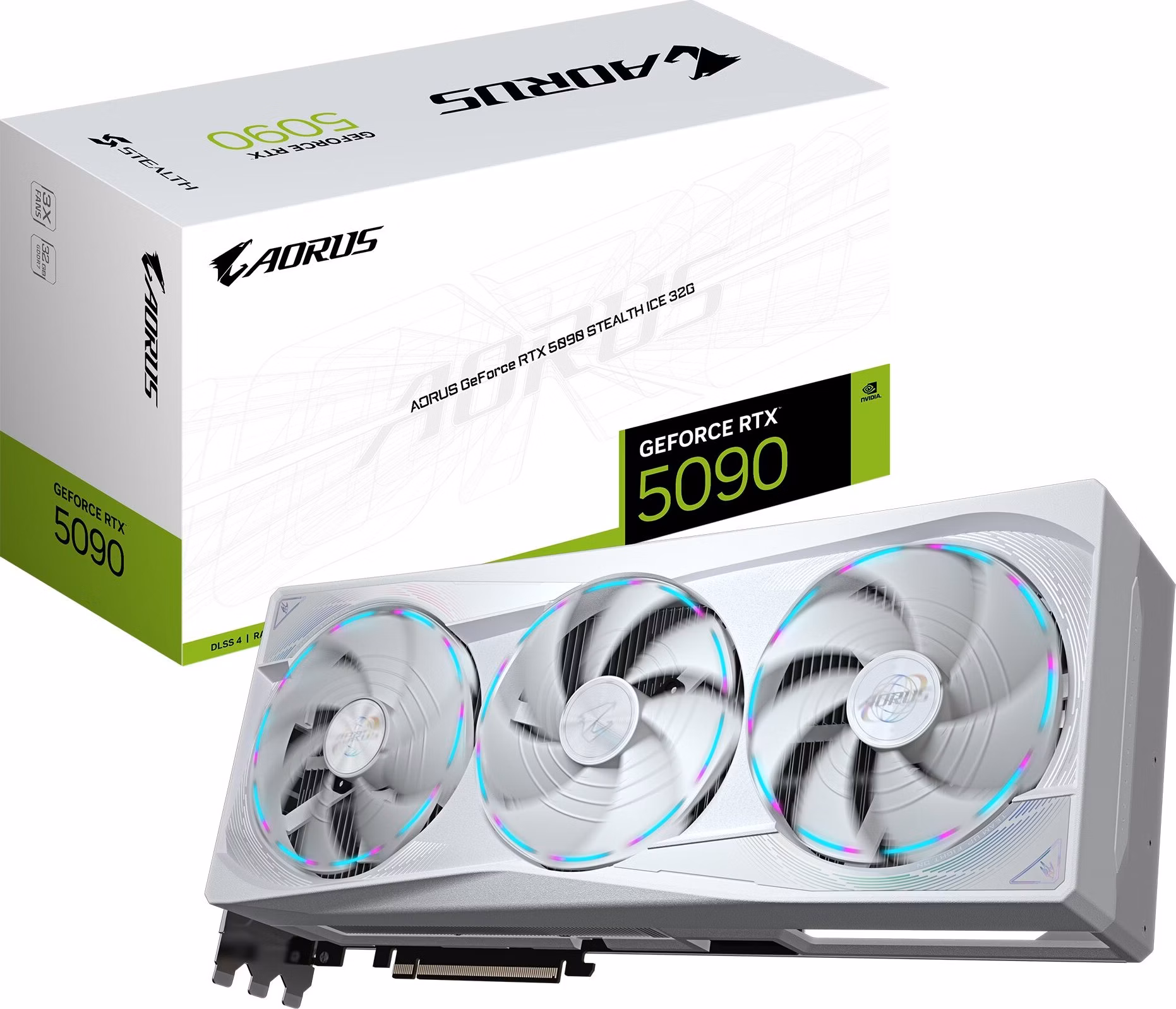GIGABYTE AORUS GeForce RTX 5090 STEALTH ICE/32GB/GDDR7