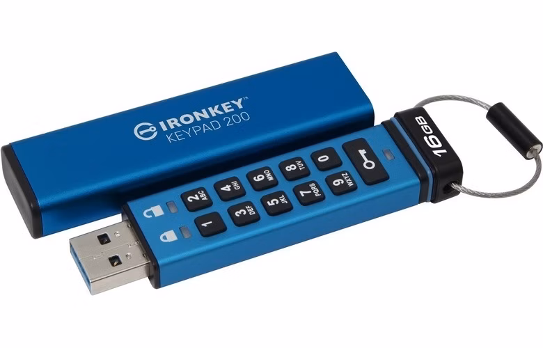 Kingston Flash Disk IronKey 16GB Keypad 200 encrypted USB flash drive