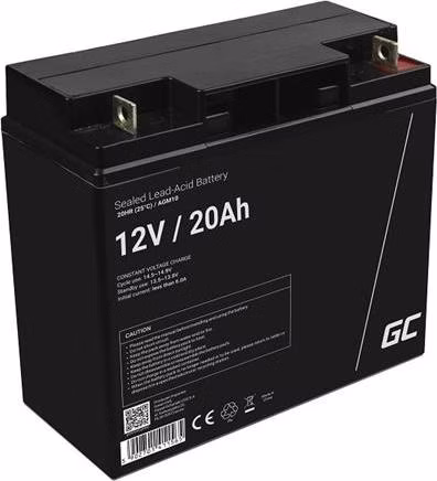 Green Cell AGM VRLA 12V 20Ah maintenance-free battery for mower, scooter, boat, wheelchair