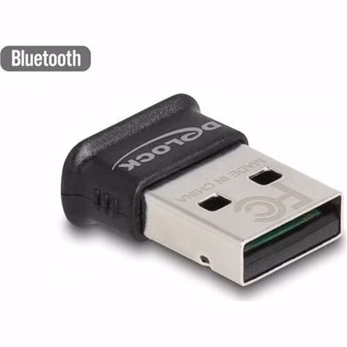 Delock Adaptér USB Bluetooth 5.0 Class 1 v micro designu - dosah až 100 metrů