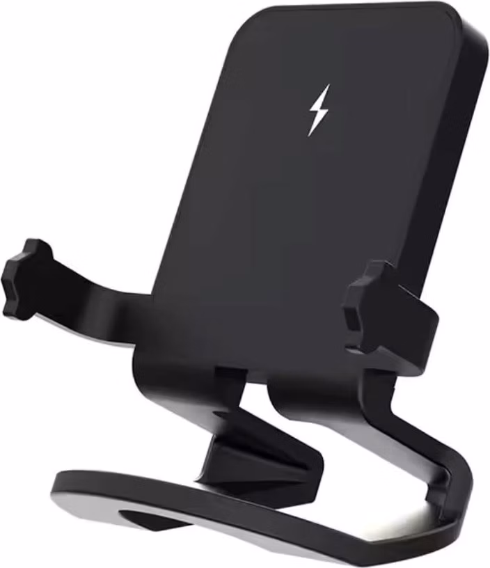 1stCOOL bezdrátová přenosná QI nabíječka 15W, panáček, USB-C, černá