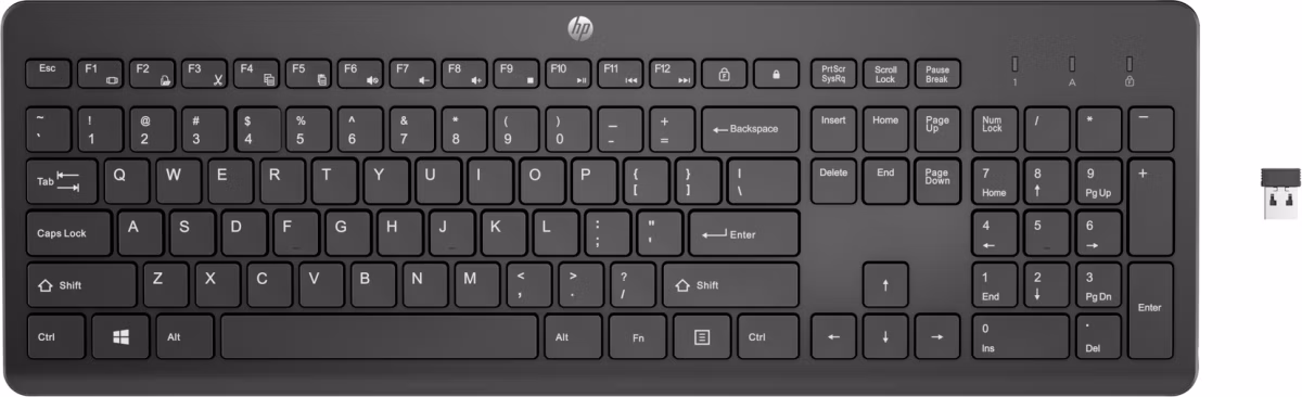 HP 230 Wireless Keyboard  - bezdrátová klávesnice CZ/SK lokalizace