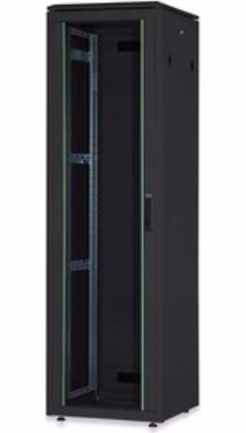 DIGITUS Síťový stojan 26U, Unique Series 1342x600x600 mm, barva černá (RAL 9005)