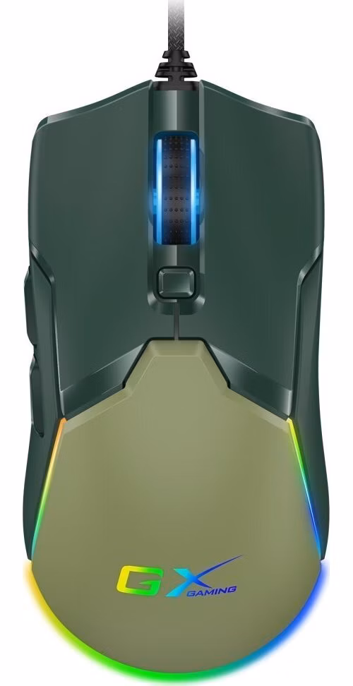 Genius GX Gaming Scorpion M700, Myš, herní, drátová, optická, 800-7200DPI, 6 tlačítek, RGB podsvícení, USB, zelená