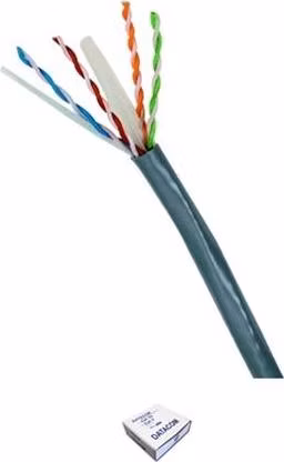 DATACOM UTP drát CAT6  PVC,Eca 100m šedý - metráž