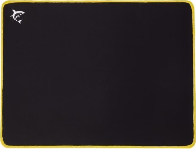 White Shark Mousepad YELLOW-KNIGHT, 400 x 300 mm, black/yellow