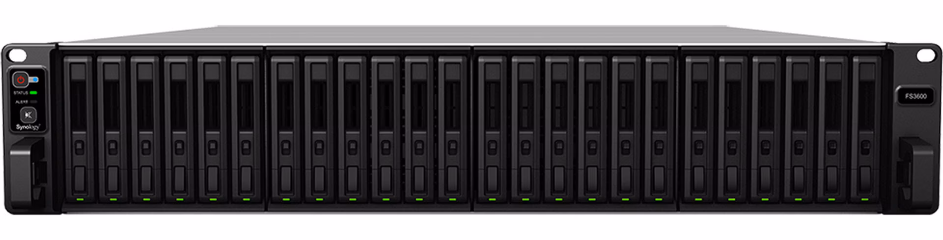 Synology FS3600 Flash Station 2U, 24x SAS, 16GB RAM, 2x 10Gb LAN, 4x 1Gb LAN, redund.zdroj, 1x PCIe