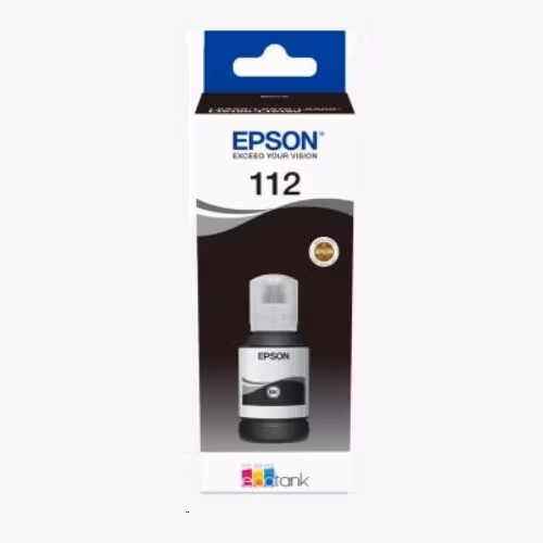 BAZAR - EPSON ink čer 112 EcoTank Pigment Black ink bottle (Poškozený obal)