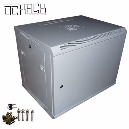 OCRACK 19" OCC-04U-4P rozvaděč nástěnný 4U/450mm plechové dveře
