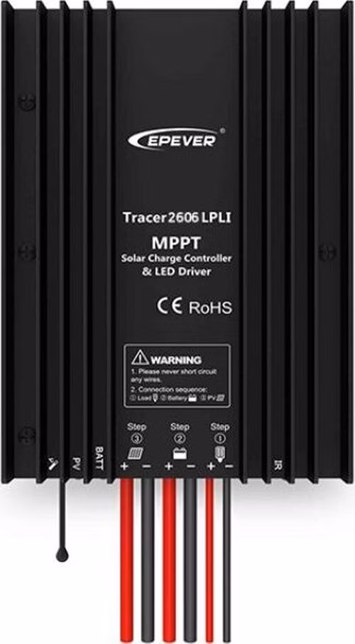 EPEVER Tracer2606LPLI solární MPPT regulátor 10A, 12/24 V, vstup 60V
