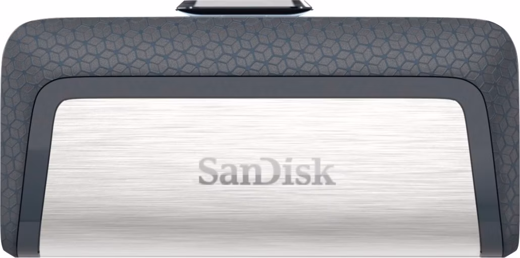 SanDisk Ultra Dual USB-C Drive 32GB / USB 3.0 Typ-C /  USB 3.0 Typ-A / stříbrný