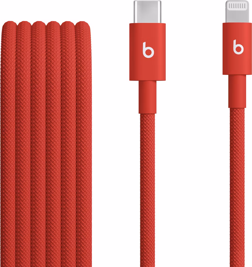 Apple Beats USB-C to Lightning Woven Cable (1.5 m) - Rapid Red