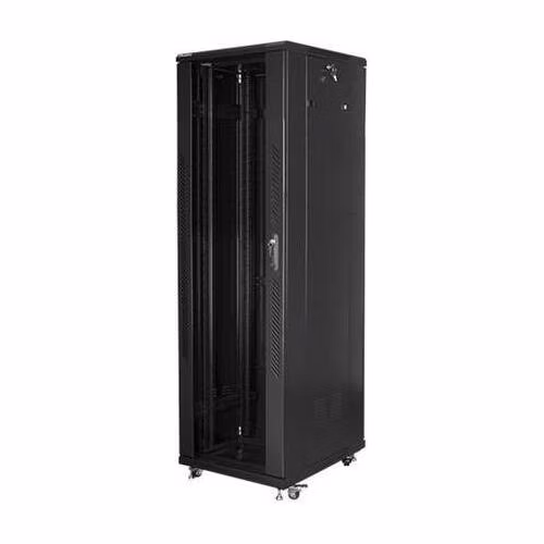 LANBERG Volně stojící skříň 19" 42U/600x800 (v rozloženém stavu) černá (RAL9004)