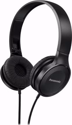 Panasonic RP-HF100E-K, drátové sluchátka, přes hlavu, skládací, 3,5mm jack, kabel 1,2m, černá