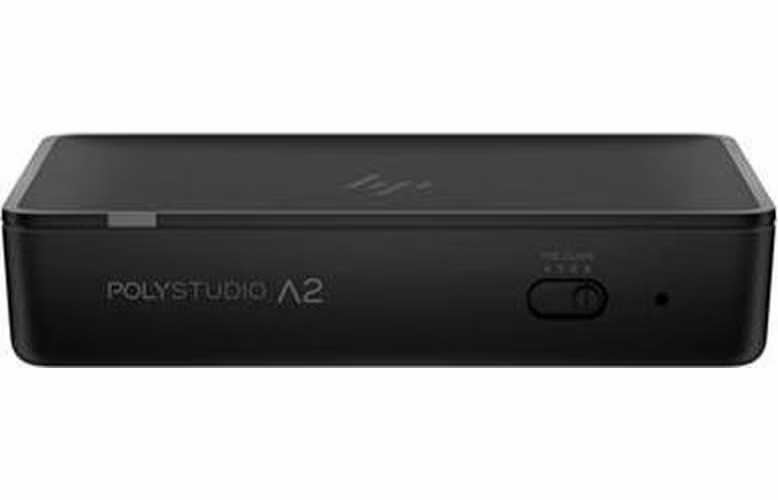 HP Poly Studio A2 Audio Bridge w/ CAT6A and Mic Extension Cable and Mounting Plate