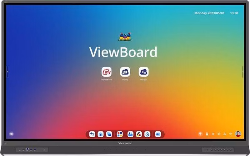 Viewsonic IFP7553 75" 4K 3840x2160/450cd/6,5ms/4xHDMI/VGA/DP/RS232/OPS/WiFi/USB-C/2xRJ45/VESA/Repro/Android14/8GB/128GB