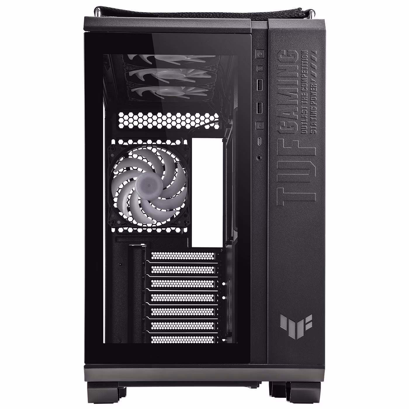 ASUS case TUF GAMING GT502 PLUS, Mid Tower, průhledná bočnice, 4x 120mm ARGB Fan, černá