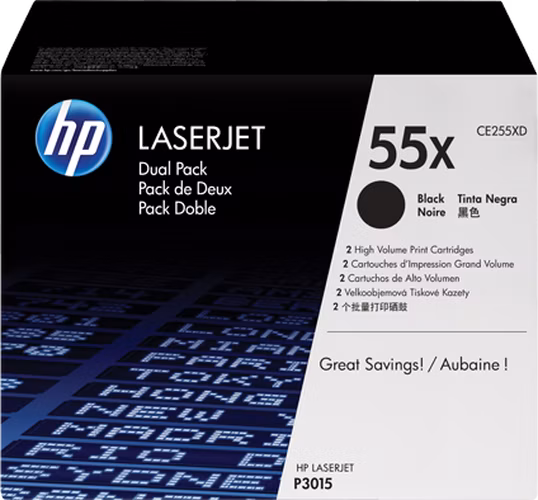 HP LaserJet P3015 Dual Pack Black Crtg