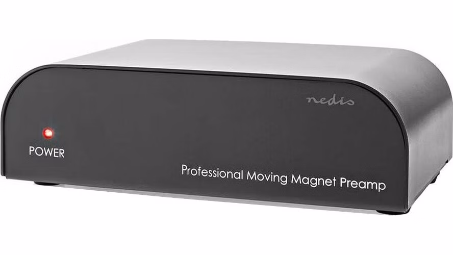 Nedis AAMP2411BK - Předzesilovač | Vstup 1x RCA | Výstup audio 1x RCA | 2 Kanály | Gramofon/Phono | Automatický | Černá