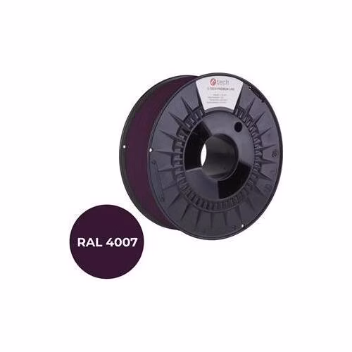 C-TECH tisková struna PREMIUM LINE ( filament ) , PETG, purpurová fialková, RAL4007, 1,75mm, 1kg