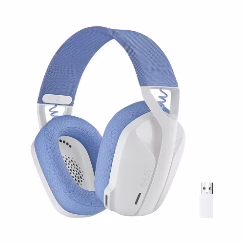 Logitech bezdrátová sluchátka Lightspeed G435 Headset full size Bluetooth, bílá