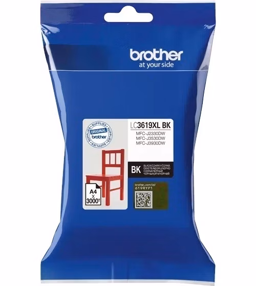BROTHER inkoustová náplň LC-3619XLBK pro Brother MFCJ2330, 3530, 3930 / černá