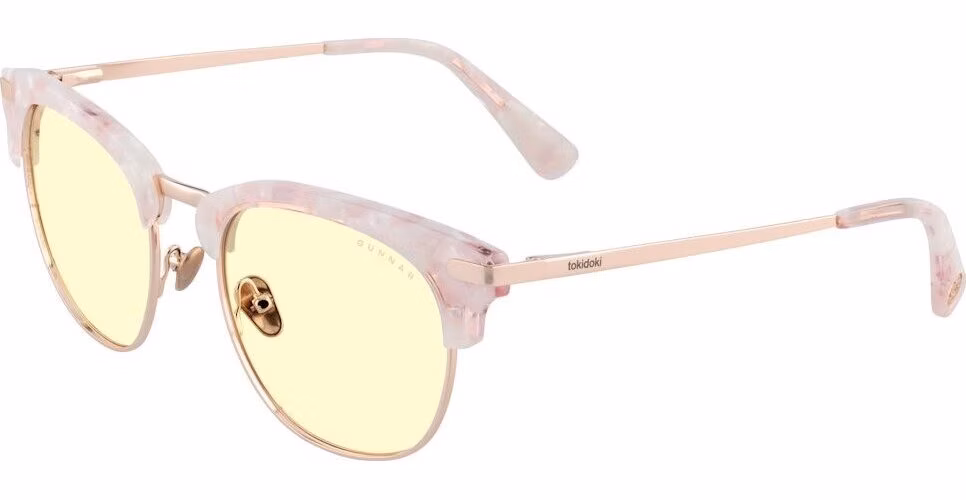 GUNNAR kancelářske/herní brýle DONUTELLA PINK SPRINKLES * jantárová skla * BLF 65 * GUNNAR focus