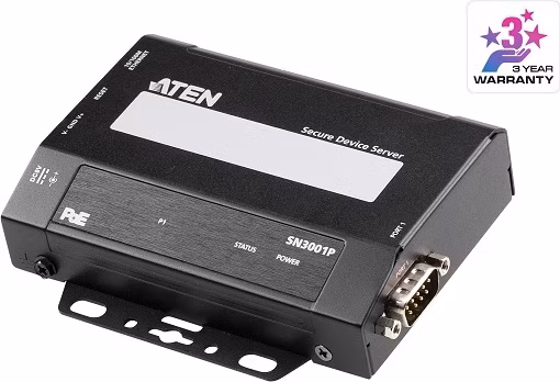 Aten SN3001P-AX 1-port RS-232 Secure Device Server with PoE