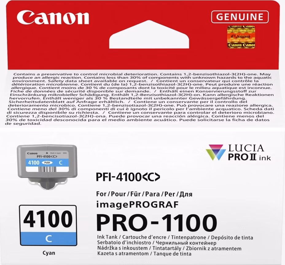 Canon inkoustová náplň INK PFI-4100 C Cyan