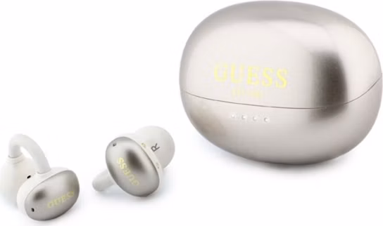 Guess Metallic Finish Classic Logo OWS Bezdrôtové Slúchadlá zlaté