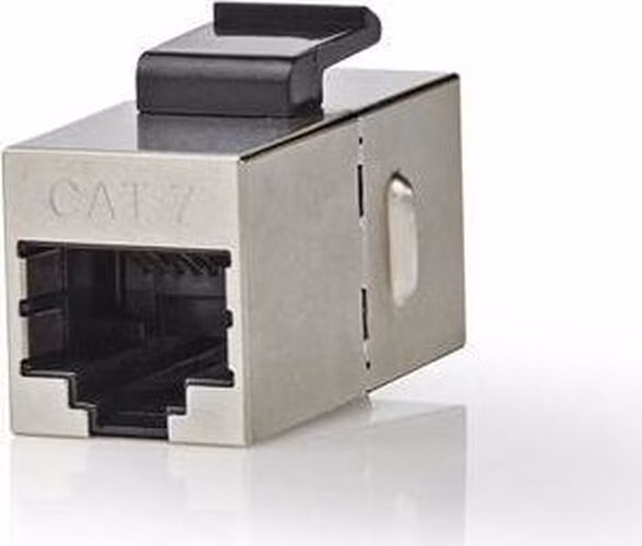 Nedis CCGB89015ME - Síťová spojka CAT6a / CAT7 | Stíněné | RJ45 Zásuvka | RJ45 Zásuvka | Přímý | Kov | Box