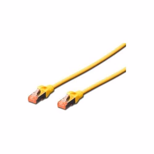 Digitus CAT 6 S-FTP patch kabel, LSOH, Cu, AWG 27/7, délka 0,25 m, barva žlutá