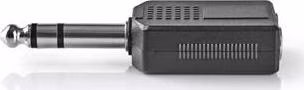 Nedis CAGP23940BK - Stereofonní audioadaptér | 6,35mm Zástrčka – 2x 6,35mm Zásuvka | 10 kusů | Černá barva
