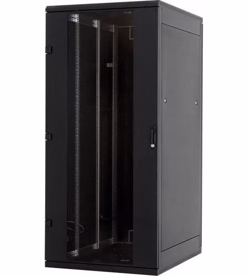 Triton 19" rozvaděč stojanový 42U/800x600, skleněné dveře, černý