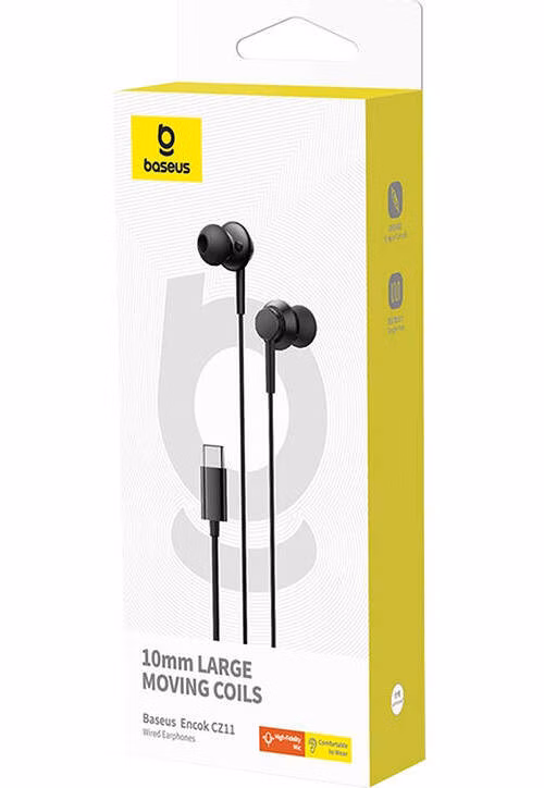 Baseus Encok CZ11/USB-C/Drôt/Čierna