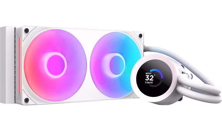 NZXT vodní chladič Kraken 240 / 2x120mm fan / 4-pin PWM / LCD disp. / 6 let