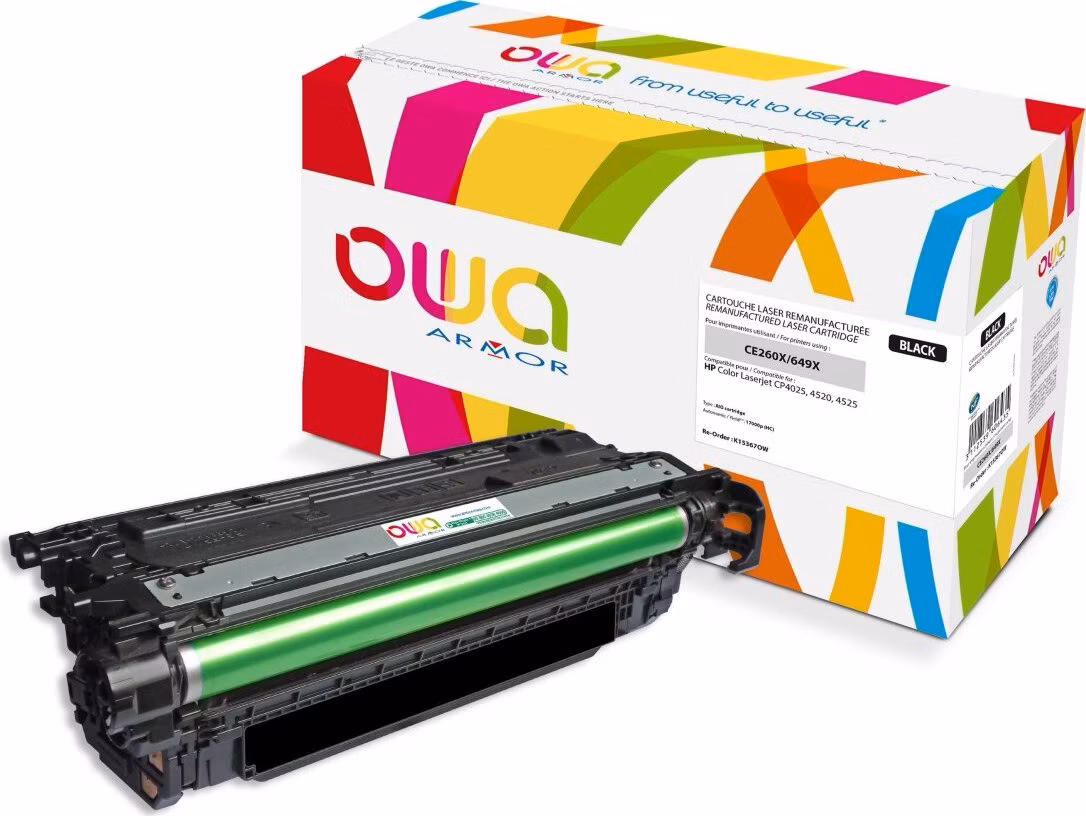 OWA Armor toner kompatibilný s HP CE260X, 17000st, čierna/black