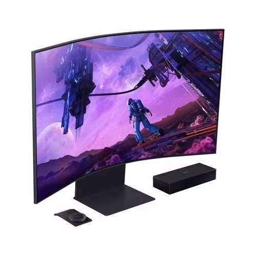 Samsung LED LCD Odyssey Ark LS55BG970NUXEN 55" VA zakřivený/4K UHD/1ms/HDMI/USB/repro/RJ45/výškově nastavitelný/Pivot
