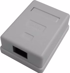 DATACOM Datová zásuvka UTP CAT5E 1xRJ45 na omítku bílá