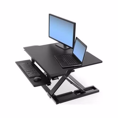 ERGOTRON WorkFit-TX Standing Desk Converter, pracovní plocha na stůl k stání i sezení, držák kl. myš