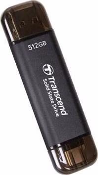 Transcend ESD310C 512GB, External SSD, USB 10Gbps, Type C/A