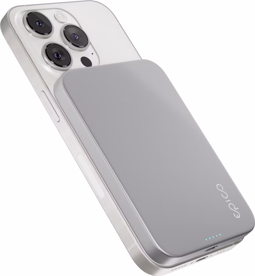 Epico 5000mAh Alu PowerBanka s MagSafe - stříbrná